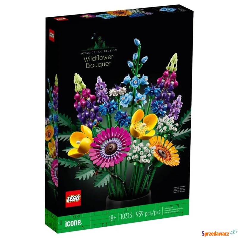 Klocki konstrukcyjne LEGO Icons 10313 Bukiet z... - Klocki - Wrocław