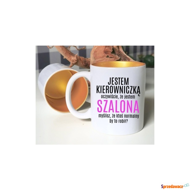 kubek dla kierowniczki - brokatowy...
