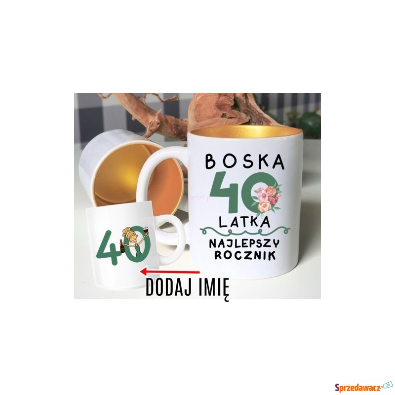 KUBEK NA 40 DLA BLONDUYNKI Z IMIENIEM