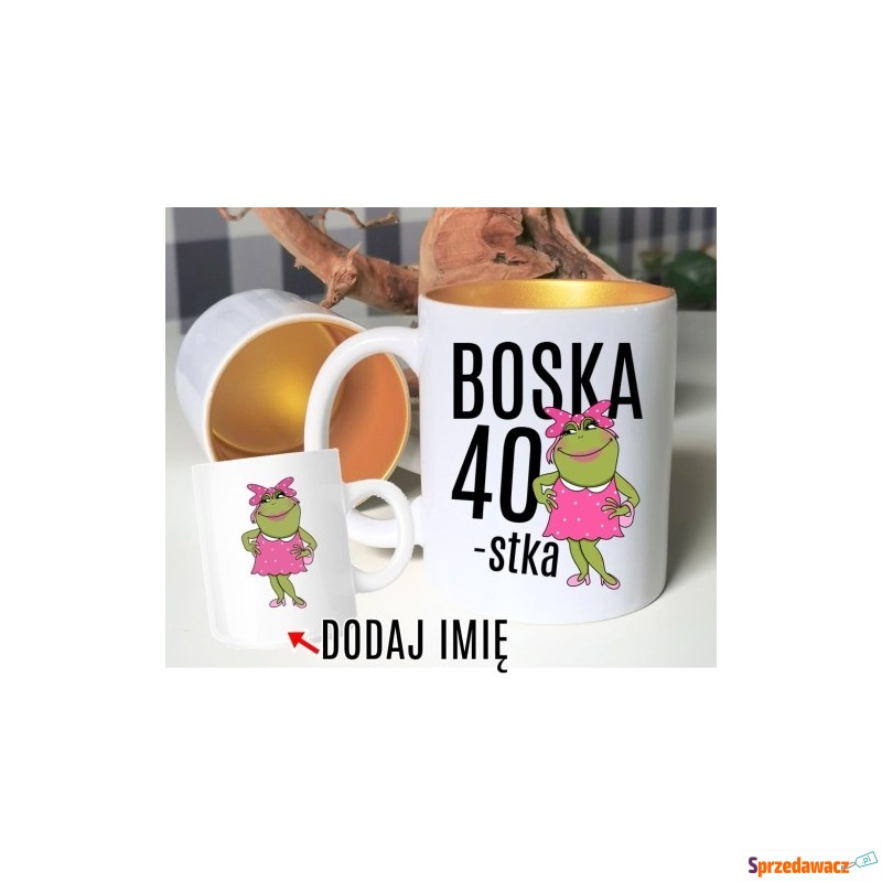 kubek NA 40 DLA KOBIETY Z IMIENIEM