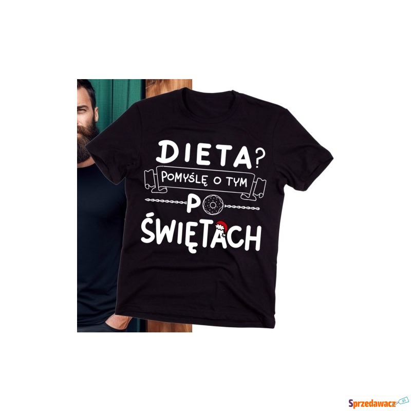 Męska koszulka DIETA ? POMYŚLĘ...