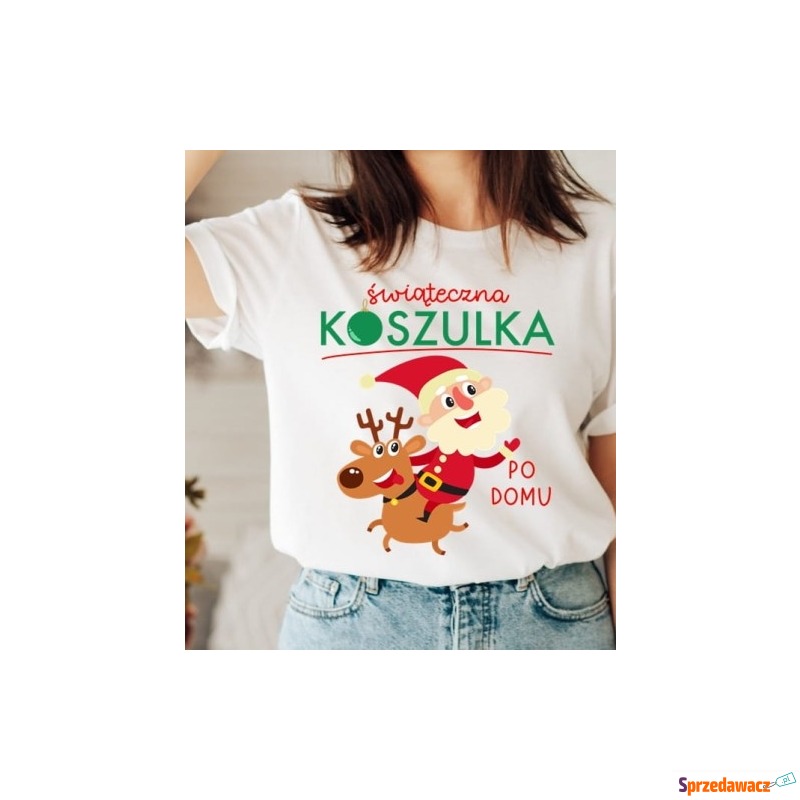damska Koszulka z mikołajem we...