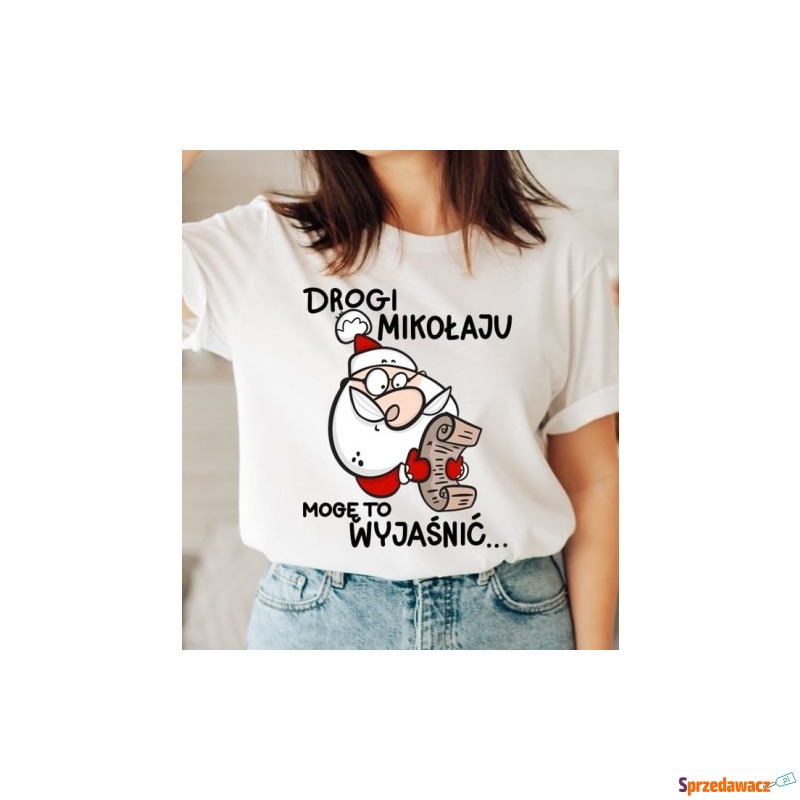 damska Koszulka z mikołajem we...