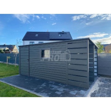 Schowek - Domek ogrodowy 3,8x2,5m + wiata 1,2m... - Altany, domki, namioty - Malbork - zdjęcie 3