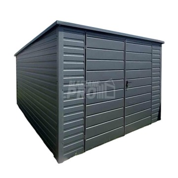 Schowek - domek ogrodowy 3,5x4,5m  Antracyt Dach spad w tył GP458
