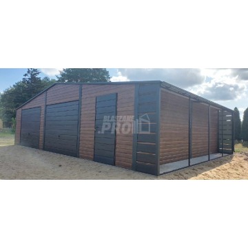 Garaż blaszany 10x6m + wiata 1m  2x Brama uchylna... - Altany, domki, namioty - Czersk - zdjęcie 2