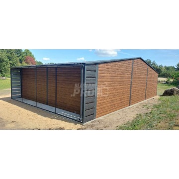 Garaż blaszany 10x6m + wiata 1m  2x Brama uchylna... - Altany, domki, namioty - Czersk - zdjęcie 3
