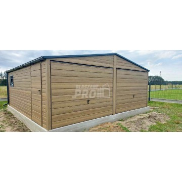 Garaż blaszany 6x5,8m - 2x brama uchylna Drew... - Altany, domki, namioty - Słupsk - zdjęcie 3
