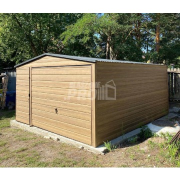 Garaż Blaszany 4x5m - Brama uchylna Drewnopodobny... - Altany, domki, namioty - Rybnik - zdjęcie 2