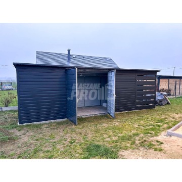 Schowek - domek ogrodowy 6x2m + wiata 1,5m An... - Altany, domki, namioty - Częstochowa - zdjęcie 4