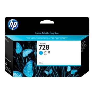 HP Atrament 728 130-ml Cyan DesignJet Ink