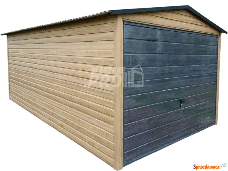 Garaż blaszany 3x6m - Brama uchylna  Drewnopo... - Altany, domki, namioty - Rzeszów