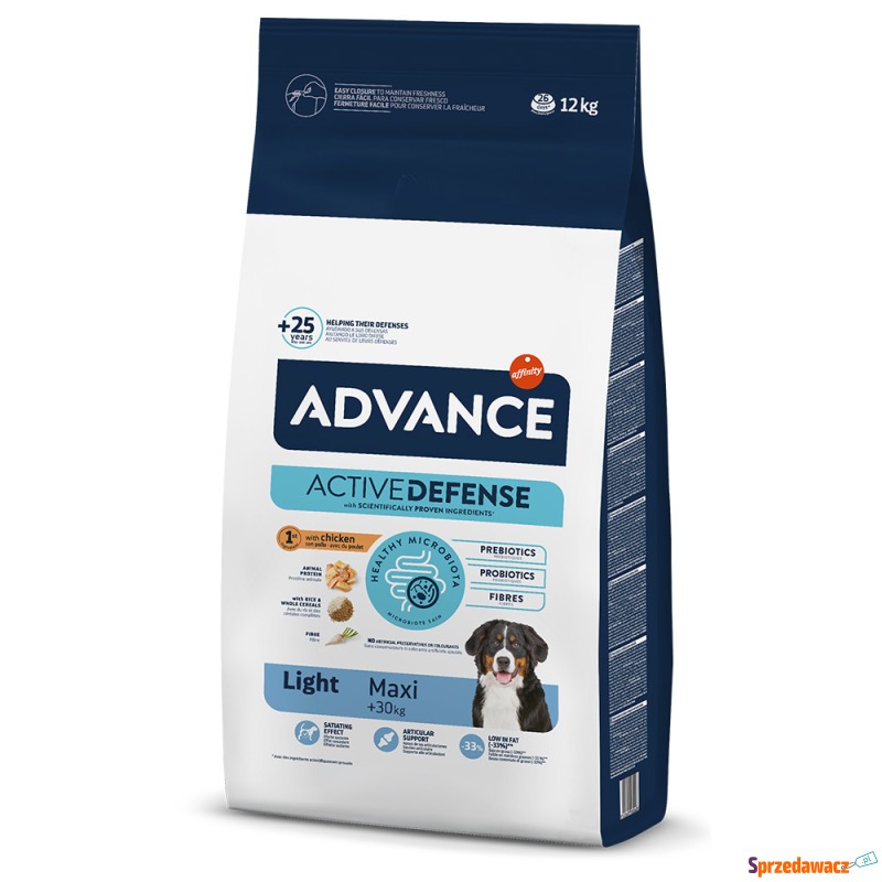 Advance Maxi Light - 2 x 12 kg - Karmy dla psów - Kielce