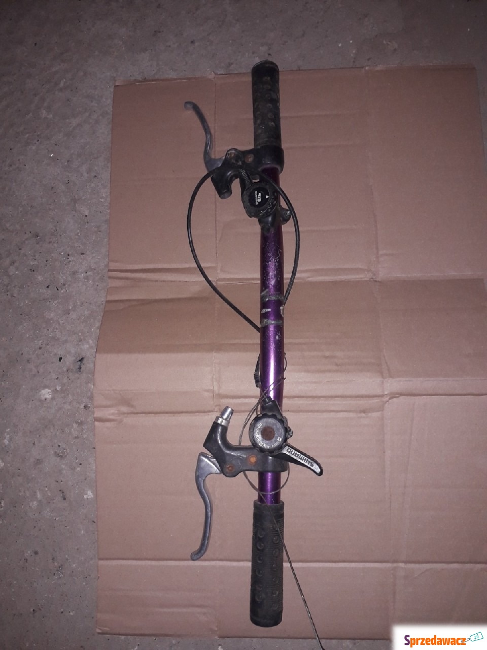 Kierownica aluminiowa z osprzętem