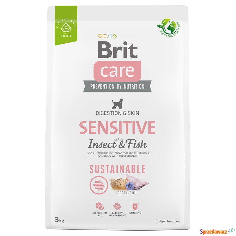 Brit Care Dog Sustainable Sensitive, ryba i i... - Karmy dla psów - Płock