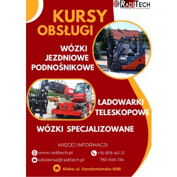 Kurs wózki widłowe, suwnice, podesty, spawanie, SEP i inne - Stalowa Wola, Nisko