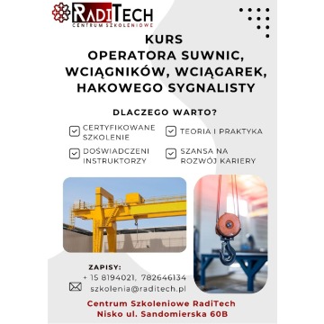 Kurs wózki widłowe, suwnice, podesty, spawanie,... - Szkolenia, kursy stacjonarne - Stalowa Wola - zdjęcie 2