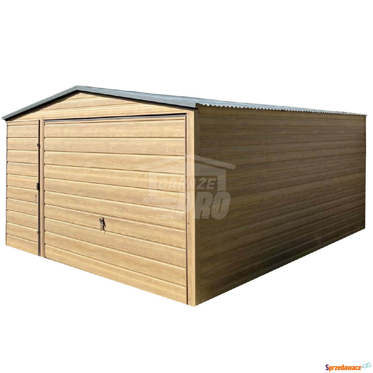 Garaż Blaszany 4x5m Brama uchylna...