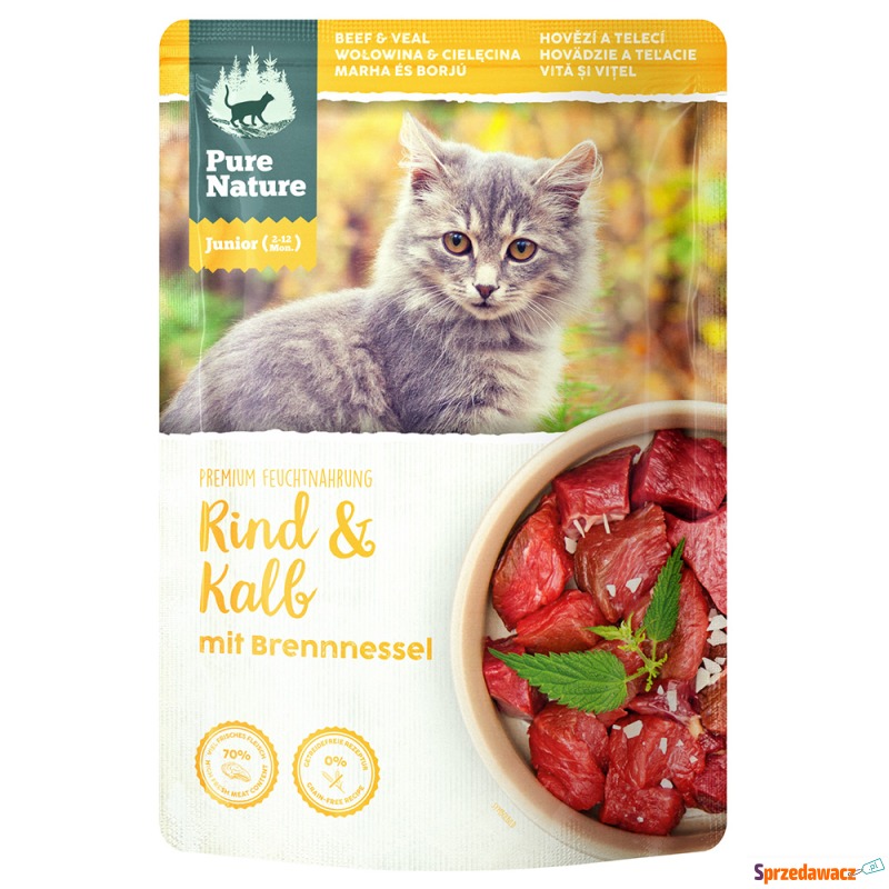 Pure Nature Junior Cat, wołowina i cielęcina -... - Karmy dla kotów - Piła