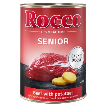Megapakiet Rocco Senior, 24 x 400 g - Wołowina z ziemniakami