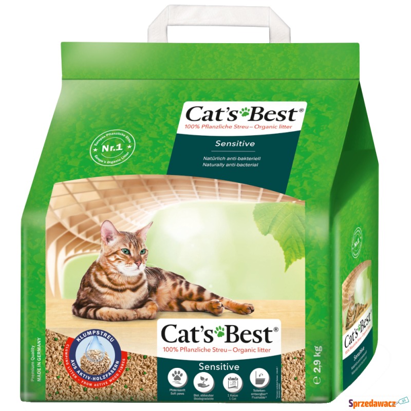 Cat's Best Sensitive żwirek zbrylający się - 8... - Żwirki do kuwety - Elbląg