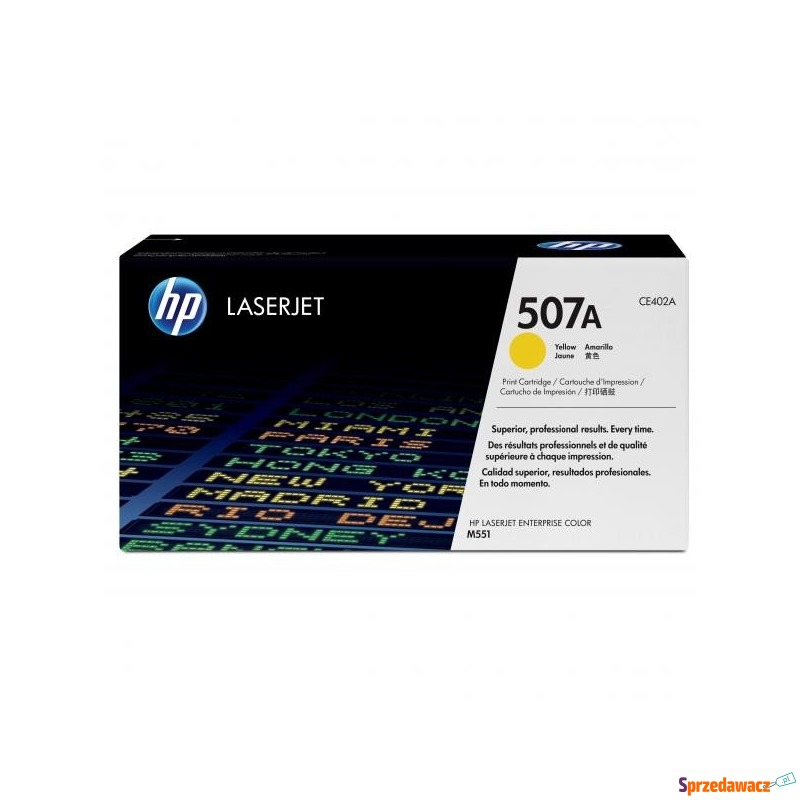 HP oryginalny toner CE402A, yellow, 6000s, 507A,... - Tusze, tonery - Poznań