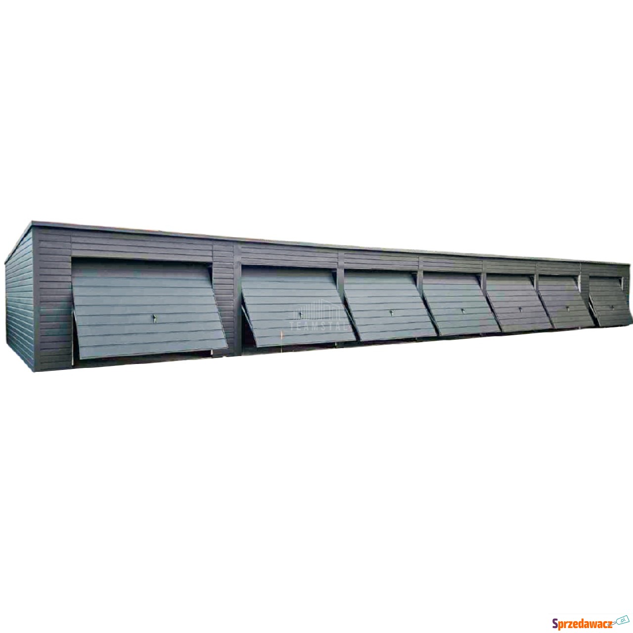 Rząd garaży 24x5,5m - 7x brama...