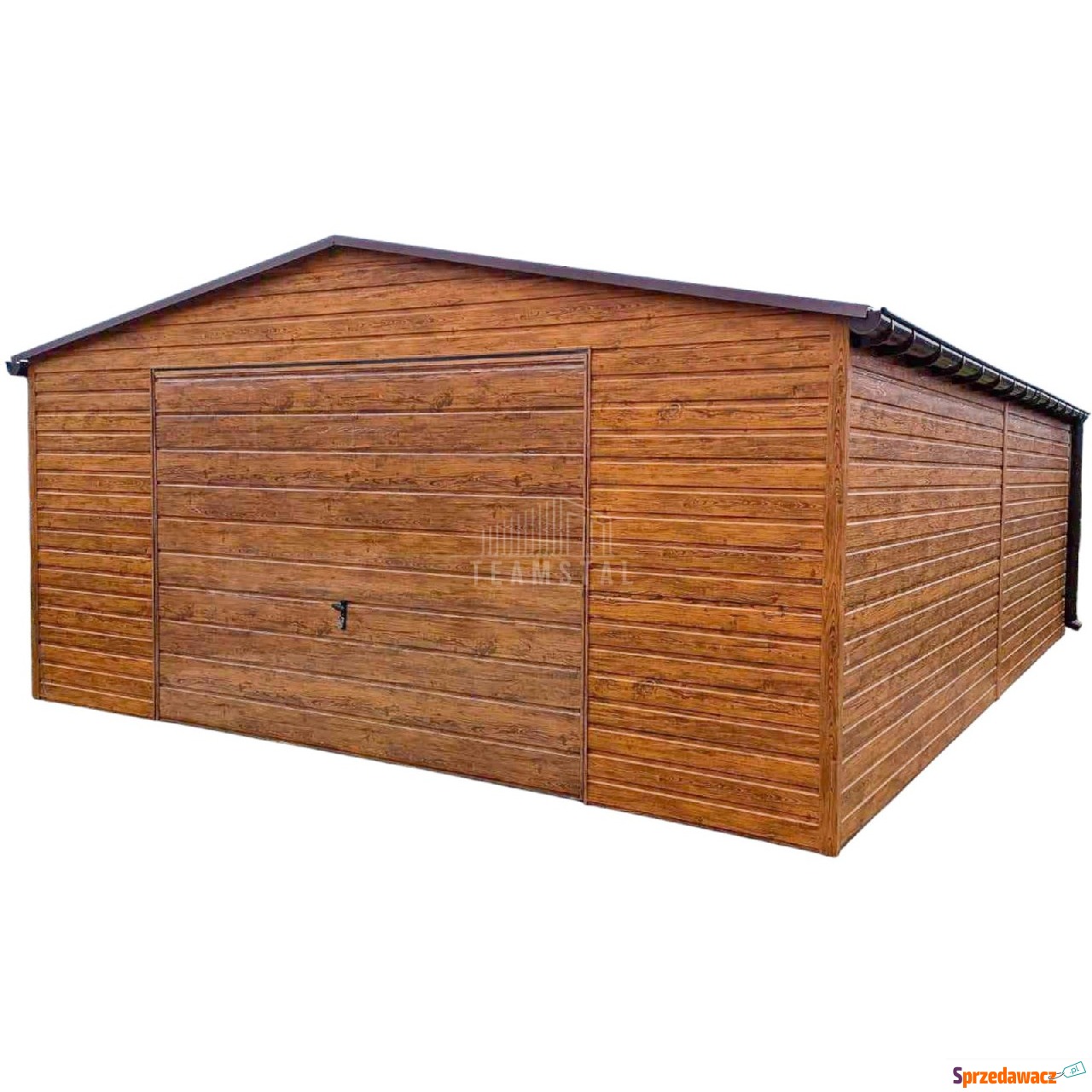 Garaż blaszany 6x6m Brama uchylna...
