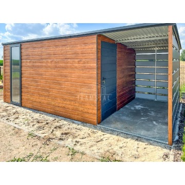 Schowek domek ogrodowy 4x3m + wiata 2m drzwi okno... - Altany, domki, namioty - Kłodzko - zdjęcie 2