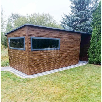 Schowek domek ogrodowy 4,5x2,5m + wiata 1,8m drzwi... - Altany, domki, namioty - Brzesko - zdjęcie 2
