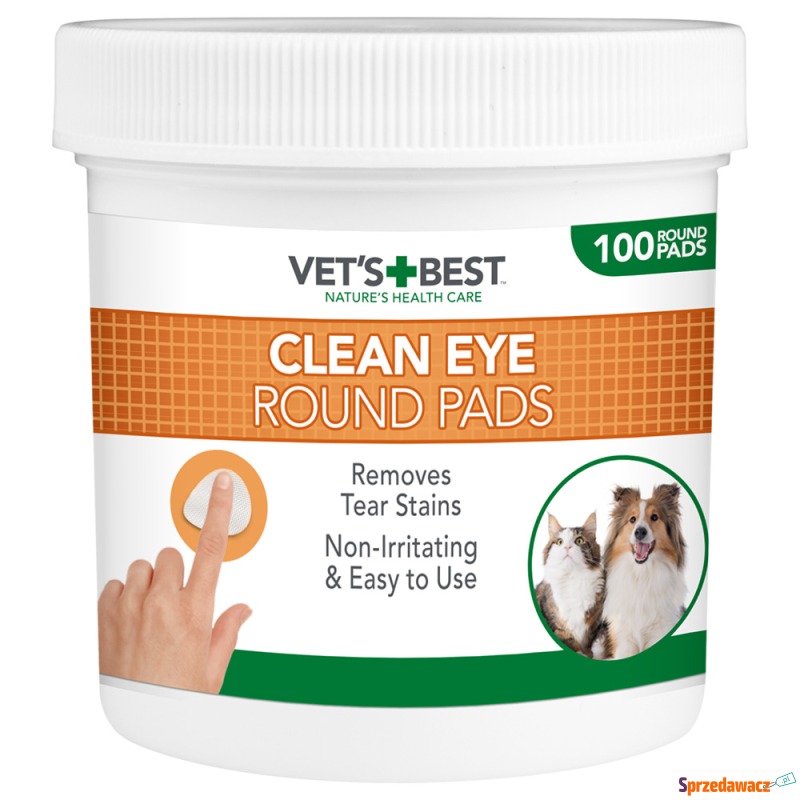 Vet's Best® Clean, płatki pod oczy dla psów i... - Akcesoria dla psów - Toruń