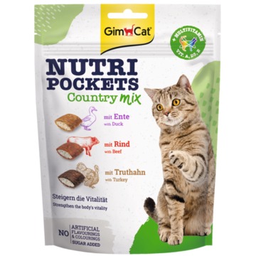 GimCat Nutri Pockets - Mieszanka country, 3 x 150 g