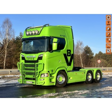Scania s730 6x4 518Tkm pełna opcja 2019 3 osiowy cały na poduszkach - s730 6x4 518Tkm pełna opcja 20