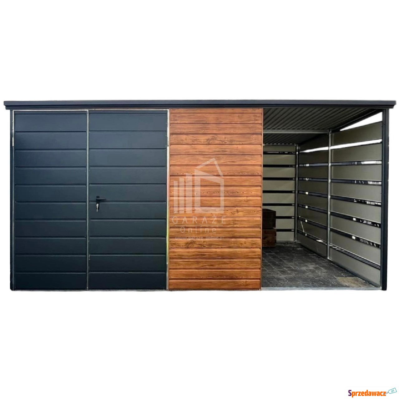 Schowek Domek Ogrodowy 3x3m + wiata...