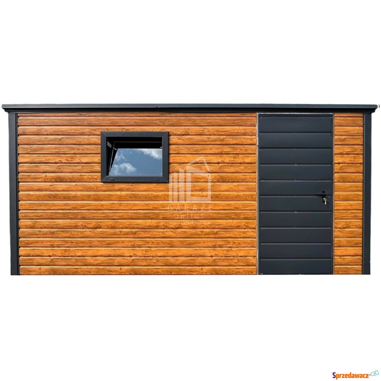 Schowek Domek Ogrodowy 4x2m drzwi...