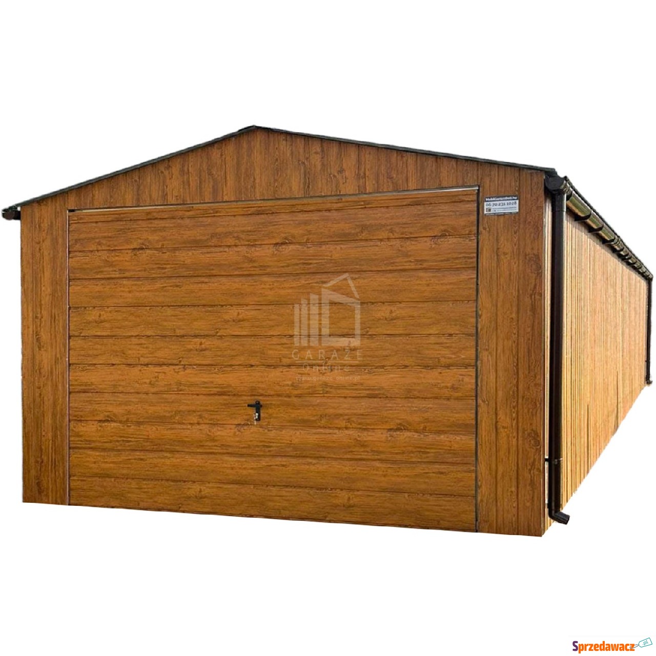 Garaż blaszany 4x12m brama uchylna...