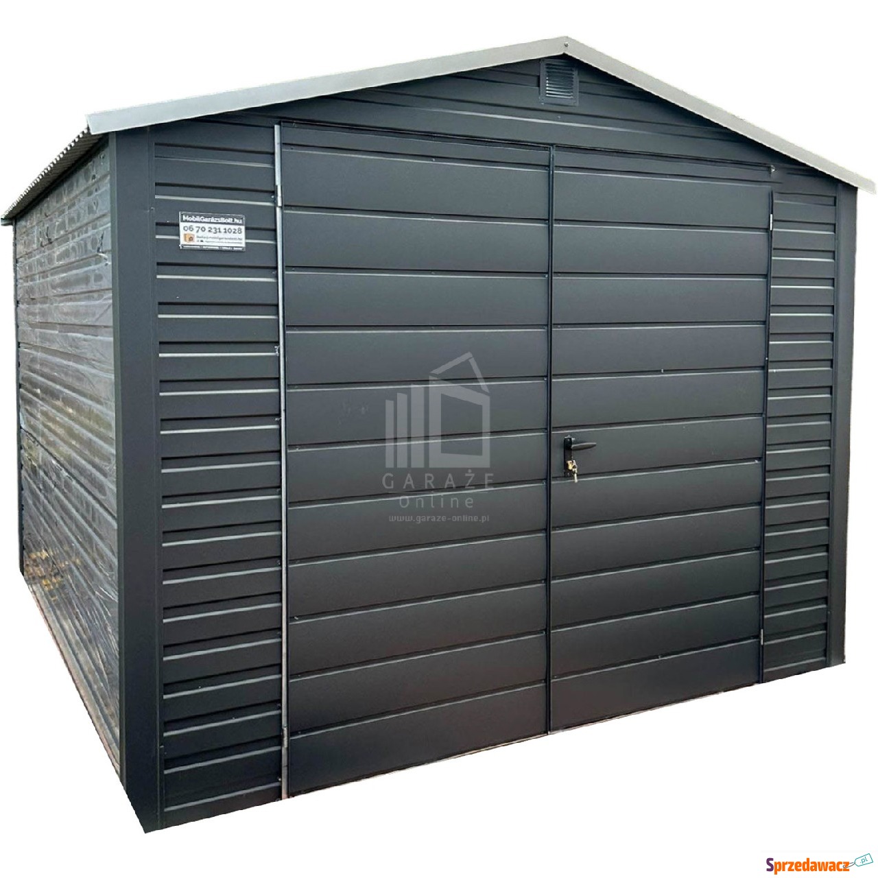 Schowek Domek ogrodowy 3x3m Brama...