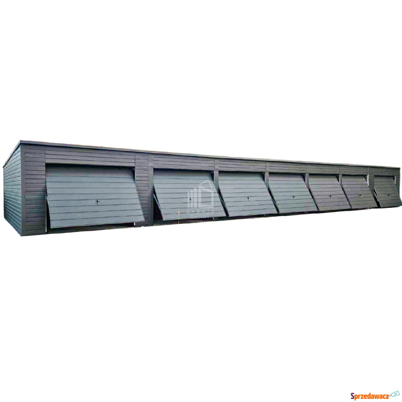 Rząd garaży 24x5,5m - 7x brama...
