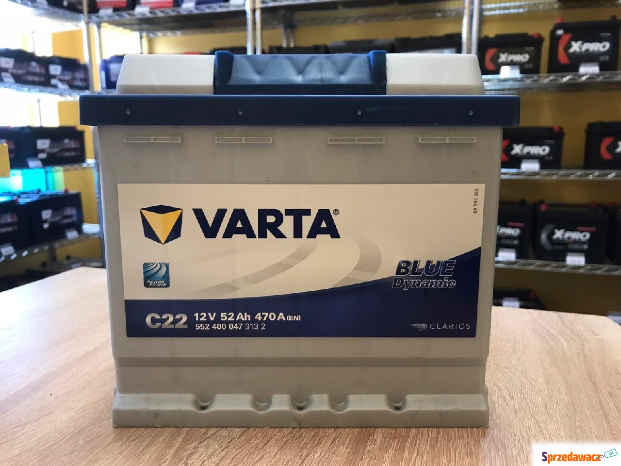 Akumulator 52Ah 470A EN Varta Blue...