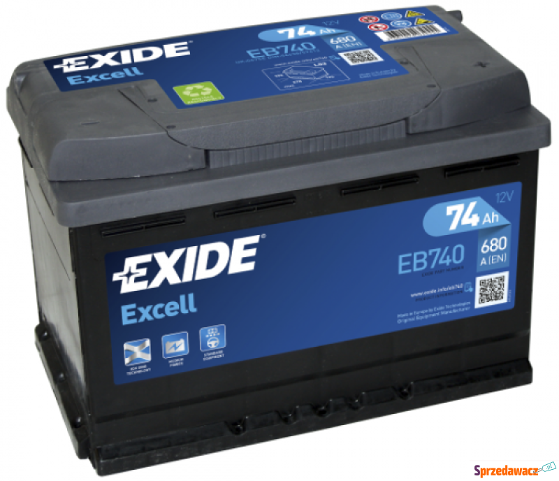 Akumulator 74Ah 680A Exide Excell