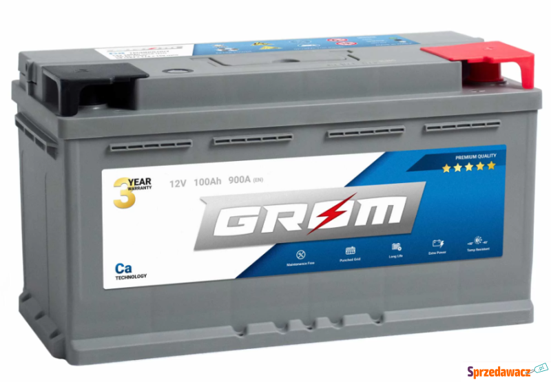 Akumulator 100Ah 900A EN GROM Premium