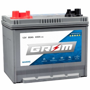 Akumulator 80Ah 650A EN Grom Marine - Akumulatory - Bydgoszcz - zdjęcie 1