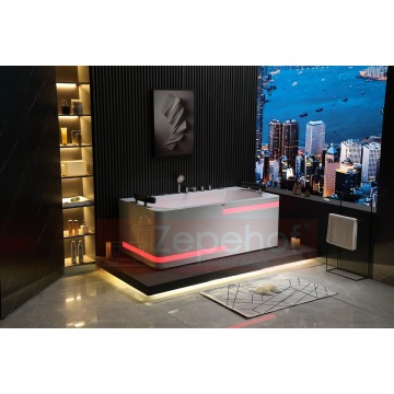 Wanna z hydromasażem EB-869 prostokątna 180cmx88cmx65cm dysze led, pilot