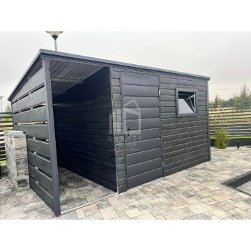 Schowek Domek Ogrodowy 3x2,5 + wiata 1x2,5m drzwi... - Altany, domki, namioty - Sanok - zdjęcie 3