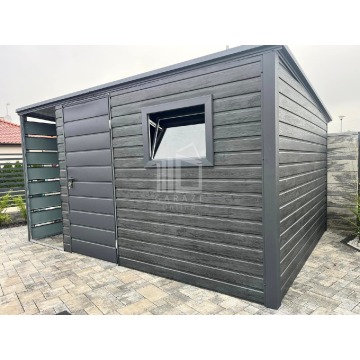 Schowek Domek Ogrodowy 3x2,5 + wiata 1x2,5m drzwi... - Altany, domki, namioty - Sanok - zdjęcie 2