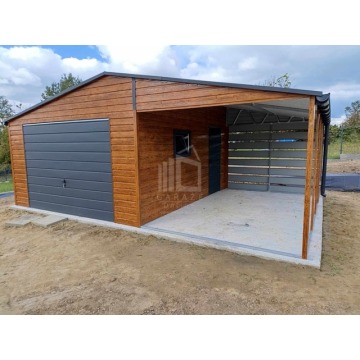 Garaż blaszany 5x6m + wiata 4m Brama uchylna... - Garaże i wiaty - Ruda Śląska - zdjęcie 4