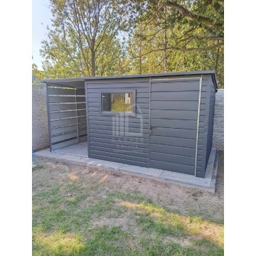 Schowek domek ogrodowy 3x2,5m + wiata 1,5m drzwi... - Altany, domki, namioty - Kostrzyn nad Odrą - zdjęcie 4