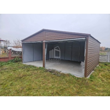 Garaż blaszany 6x5,8m 2x brama uchylna blacho... - Garaże i wiaty - Tarnawa - zdjęcie 2