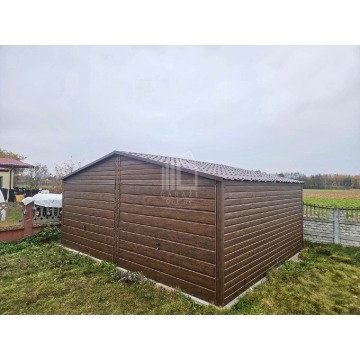 Garaż blaszany 6x5,8m 2x brama uchylna blacho... - Garaże i wiaty - Tarnawa - zdjęcie 3