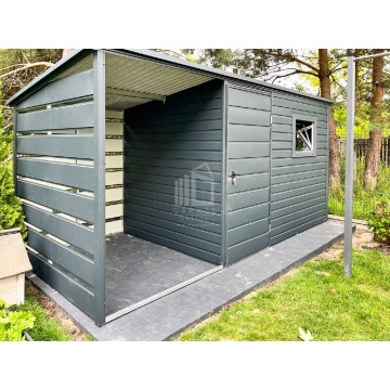 Schowek domek ogrodowy 2x2m + wiata 1m brama drzwi... - Altany, domki, namioty - Radom - zdjęcie 3